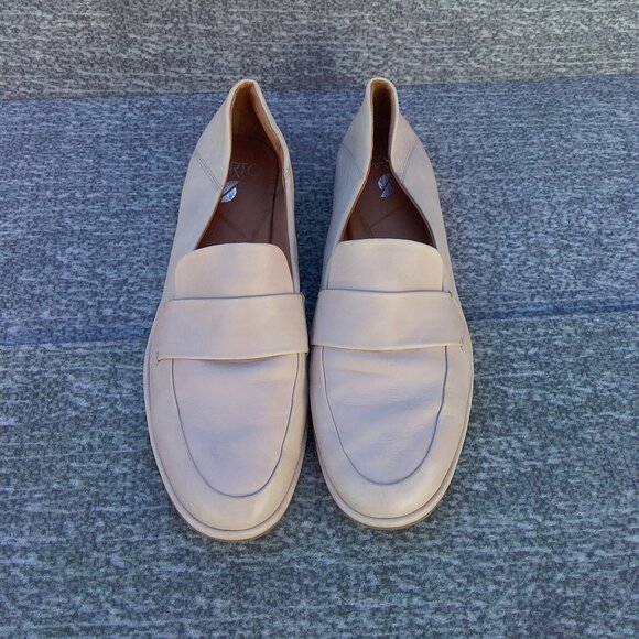 SARTO by Franco Sarto Women's Shoes 8MBeige Neutral "Harleen" Leather Loafers - Picture 5 of 9
